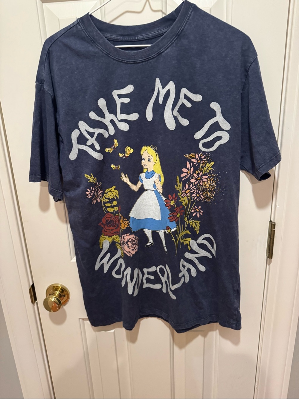 Disney Navy Alice in Wonderland Graphic Tee